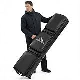 YESUNEED Ski Bag with Wheels, 65–69 Inch Snowboard Bag, Waterproof 900D Ski Bags for Air Travel, Padded Extendable Snowboard Bag with Wheels