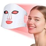 Vnvfd Professional Red Light Therapy Mask for Face - 4-in-1 LED Facial Rejuvenation Device with 660nm Red Light & 850nm Near Infrared, Portable Anti-Aging Skincare for Wrinkles, Acne & Collagen Boost