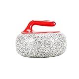 KUSINDOG Curling Stones Curling Rock Granite for Curling Sport Game, 5.5 to 17 kg (24cm(9.45") Red)