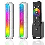 HUSUKU Underwater LED Boat Lights GT1 2000LM 36LED 6.7in RGB Surface Mount