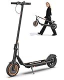 Maxshot Electric Scooter, 350W/500W Powerful Motor, 19-22 MPH Max Speed, 15-28 Miles Range, Foldable escooter with Dual Braking Systems, Smart APP