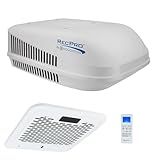 RecPro RV Air Conditioner 15K Ducted or Non-Ducted | Quiet AC | 110-120V | Heat Pump and Cooling | Easy Install | All-in-One Unit | For Camper, Fifth Wheel, Food Trucks (Ducted, White)