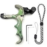 sntxmy Bow Release for Compound Bow, Archery Release Trigger, Compound Bow Release, Thumb Release. (4 Finger Bow Release, Camo)