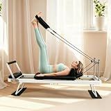 Pilates Reformer Machine, Foldable Pilates Reformer for Home Workout