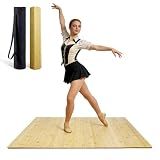 LZALMMS Tap Dance Floor for Any Surface, 48"x38.5" Bamboo Portable Non-Slip Practice Surface with Storage Bag, Noise Reduction for Home & Studio Use