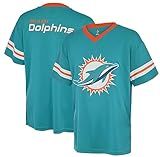 Outerstuff NFL Kids Youth 4-20 Official Game Day Team Jersey (as1, Numeric, Numeric_7, Regular, Miami Dolphins - Aqua)