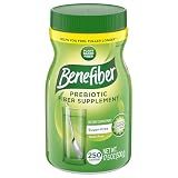 Benefiber Daily Prebiotic GLP-1 Friendly Fiber Supplement Powder for Digestive Health, Unflavored - 250 Teaspoons (17.6 Ounces)
