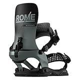 Rome Katana AW Fase Men's Snowboard Bindings, Slate, M/L