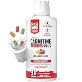 Liquid L-Carnitine 3000mg | Advanced 4-in-1 Formula with Acetyl L-Carnitine, L-Tartrate, ProGBB® & Vitamin B Complex, Stimulant-Free High Absorption L Carnitine Supplement for Energy & Metabolism 16oz
