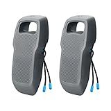 Sebnux Portable Boat Fender Boat Bumper for Docking Portable EVA Pontoon Boat Fender Pontoon Boat Fender Ideal for Fishing Boat, Pontoon Boat, PWC and Jet Ski (Grey Long Shape 2Pack)