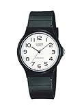 Casio MQ24 Vintage Series | Quartz Analog Watch for Men | White/Black | Water Resistant | Resin Case | Resin Band | Resin Glass | Three Hand Analog (HR, Min, SEC) | Classic Design | 3 Yr Batt