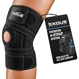 Knee Brace for Men & Women with Patented 4-Way Adjustable Support