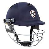 SG Blaze tech Premium Cricket Helmet, Navy Blue - Medium Size
