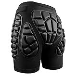 Soared 3D Protection Hip Butt EVA Paded Short Pants Protective Gear Guard Impact Pad Ski Ice Skating Snowboard Black S
