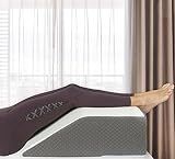 Kolbs Leg Elevation Pillow for After Surgery | Flat Top Bed Wedge Bolster Pillow for Legs | Foot, Knee, Ankle Elevation Post Surgery (Flat Top 7" Height)