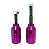 Pro Scooter Pegs CNC Aluminum Pegs for Stunt Scooters with Hardware (Purple)