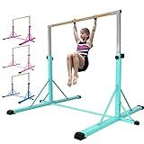 FC FUNCHEER Gymnastics bar,5FT/6FT Horizontal Bars, Adjutable Gymnastic Bar for Kids Ages 5-20, 35.4" to 59"/45" to 71", Weight Limit 500 LBS,Home Gym Equipment