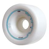Riedell Sonar Riva Wheels - Quad Roller Skate Wheels - 4 Pack of 32mm x 57mm 96A Wheels | White