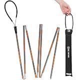 G2 GO2GEHTER 7075 Aluminum Alloy 270cm Backcountry Avalanche Rescue Probe with Storage Bag, Folding Design, Easy to Storage and Carry (Orange)