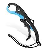 Mossy Oak 10.5'' Fishing Lip Gripper, Lightweight Nylon & Fiberglass Fish Grabber with Lanyard, Non-Slip Handle for Freshwater & Saltwater Fishing, Great Holder for Bass & Catfish