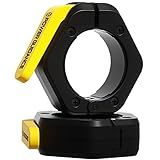 POWER GUIDANCE Barbell Collars Barbell Clips, ONLY for 2 inch Olympic Barbell Clamps,Non-Slip Weight Clamps Quick Release Barbell Collar for Workout Weightlifting, Gym equipment accessories