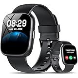 Smart Watch with Alexa Built-in, 1.83" HD Touchscreen Fitness Tracker with Bluetooth Calling, Fitness Watch with Heart Rate/Sleep Monitor, 120+ Sports Modes, IP68 Waterproof Smartwatch for Android iOS