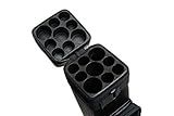 HAN'S DELTA 3B6S Hard 3x6 Pool Cue Case - Billiard Stick Carrying Case - 3 Butt 6 Shaft, (Several Colors Available) (Black)
