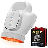 Hand Massager with Heat and Compression: Cordless Hand Massage Glove with 3 Modes, 5 Intensity & 3 Heat Therapy for Arthritis Carpal Tunnel Pain Relief - Christmas Birthday Gifts for Women, Men(Gray)