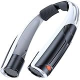 AaoLin Portable Neck Fan with 6000mAh Battery, USB-C Rechargeable, Black Hands-Free Personal Fan 6 Speeds, 6-20Hrs Cooling for Outdoor Sports/Gym/Office, Adjustable 11oz Lightweight, Neck Cooler