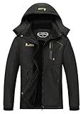 MOERDENG Women's Waterproof Ski Jacket Warm Winter Snow Coat Mountain Windbreaker Hooded Raincoat Jacket