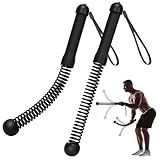 TRELC Upgrade Weighted Ropeless Battle Ropes, 2PCS Cordless Battle Rope for Home Gym, HIIT, Strength, Quiet Portable Training Rope, Workout Ropes Versatile Fitness Equipment for Men Women