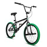 StarterRide 20 Inch BMX Freestyle Bike Beginner Trick Bicycle Front Pegs