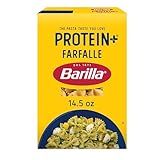 Barilla Protein+ (Plus) Farfalle Pasta, 14.5 Ounce - plant based - Made from Lentils, Chickpeas & Peas - Non-GMO, Kosher Certified
