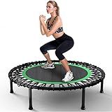 Wonlink 40" Rebounder Trampoline for Adults with Bungee Cords Portable Fitness Exercise Mini Trampoline, Small Rebounder Indoor/Outdoor, Silent Workout Equipment Max Load 450lbs