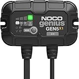 NOCO Genius GEN5X1: 1-Bank, 5A Onboard Battery Charger - 5A Per Bank, 12V Waterproof Marine Charger with Overcharge Protection & Temperature Compensation – for Lead-Acid & Lithium Batteries