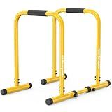SPORTSROYALS DP3 Dip Station Adjustable Dip Bar, Heavy Duty Parallette & Parallel Bars, 400LBS Stable Dip Stands for Home Gym, Calisthenics & Upper Body Workout Equipment