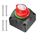 Nilight 1-2-Both-Off Battery Switch, 12V-48V Disconnect Master Cutoff Switches for Marine Boat Car RV ATV UTV Vehicle, Waterproof Heavy Duty Isolator