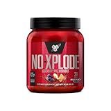 BSN N.O.-XPLODE Pre Workout Powder, Energy Supplement for Men and Women with Creatine and Beta-Alanine, Flavor: Fruit Punch, 30 Servings