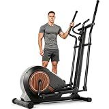 ANCHEER Elliptical Exercise Machine, Elliptical Trainer for Home Gym, Exercise Equipment 500Lbs Max Weight (Black with Silver)