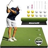 Bearwill Golf Mat 31mm, 5ft x 4ft Premium Golf Hitting Mat Outdoor Indoor