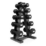 CAP Neoprene Dumbbell Set, Non-Slip Grip, Black, 100 lb