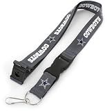 NFL Dallas Cowboys Team Lanyard, Charcoal