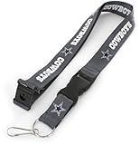 NFL Dallas Cowboys Team Lanyard, Charcoal