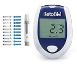 KetoBM Blood Ketone Meter Kit for Keto Diet Testing - Complete Ketone Test Kit with Ketone Monitor, Keto Strips, Lancing Device & Lancets