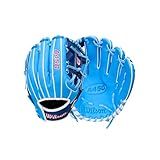 Wilson 2026 A450 11.5" Baseball Glove - Right Hand Throw, Cool Blue/Royal Blue/White