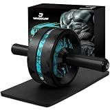 Ab Roller Wheel for Home Gym, Abs & Core Strength Workout with Knee Pad Set | Stable ab roller with knee pad for workouts, abdominal wheel for full-body strength training & core control