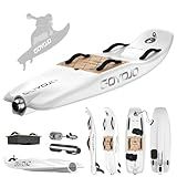 High-Speed Electric Surfboard - (White Professional Edition 12KW) Water Jet Surfing Board, Maximum Speed of 65 km/h, Battery Life of 50-80 Minutes, Hybrid Fiber Construction, Suitable for Adults.