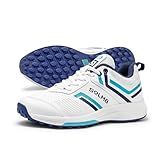 SOLM8 S1 Rubber Spikes - Lightweight Cricket Shoes for Men and Women - Durable Grip, Superior Protection (2025 Edition) Navy Teal