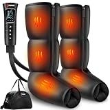 YINGGG Leg Compression Massager with Heat, Foot & Calf Massager Boots for Circulation, Professional Sequential Compression Boots with 6 Modes, 6 Intensities, 3 Heat-M03