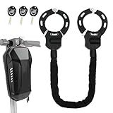 Scooter Lock,Scooter Locks Anti Theft with Scooter Bag,35.8 inch Heavy Duty Electric Scooter Locks,with 3 Key,Bike Locks High Security,Lock for Electric Scooter,E-Bikes,Motorcycles
